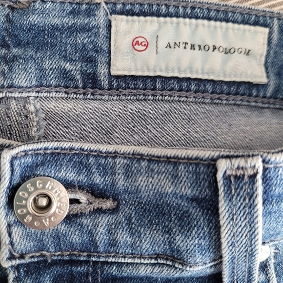 AG Anthropologie High Rise Stevie Straight Ankle Blue Jeans Size 26R - Picture 10 of 16